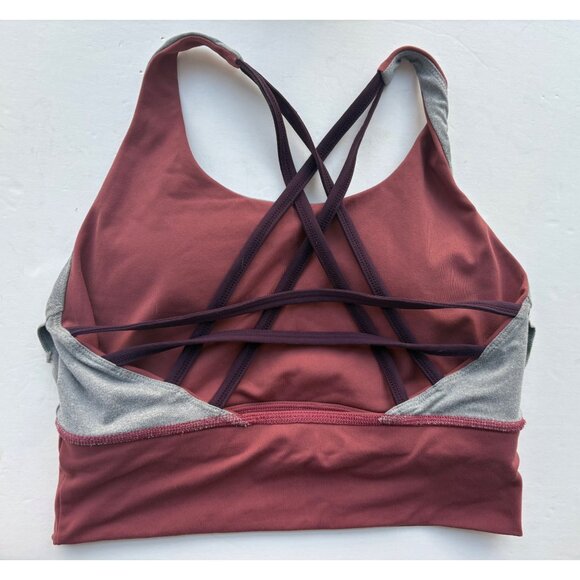 Born Primitive Crossfire Strappy Active Sports Bra Mauve/Red  Size Medium - Picture 7 of 9